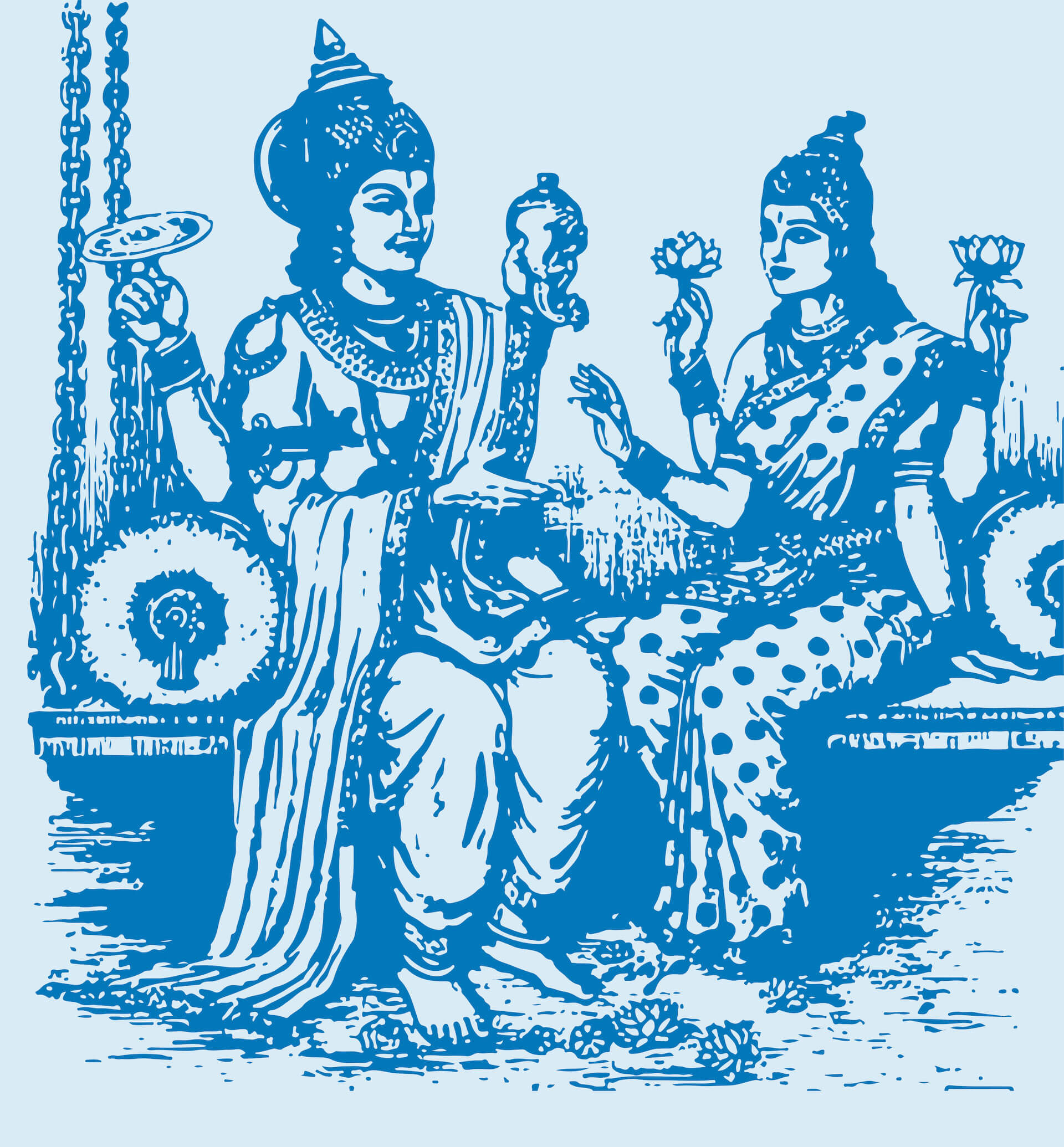 Vishnu and Lakshmi